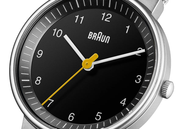 Braun BN-31BKSLMHL Ladies’ Black Dial, Stainless Steel Mesh Band 