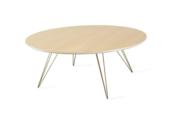 Tronk Williams Coffee Table - Circular Small Maple Blood Red