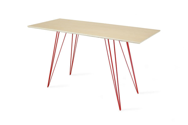 Tronk Williams Writing Desk Maple Blood Red 