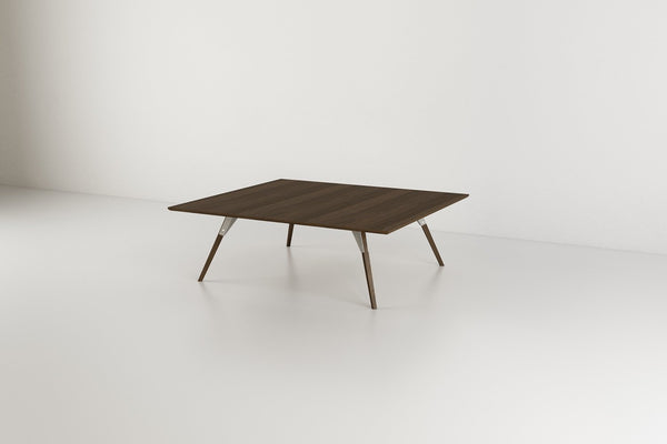 Tronk Clarke Coffee Table - Rectangular Small Walnut Black