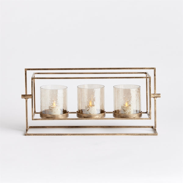 Napa Home & Garden Wesley 3-Candle Hurricane