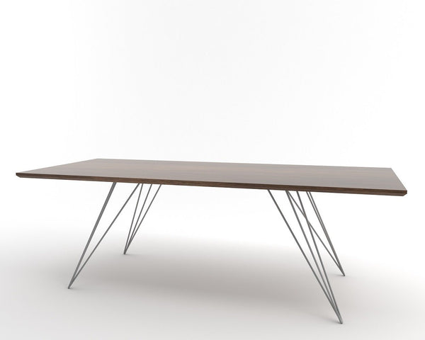 Tronk Williams Coffee Table - Rectangular Thin Maple Blood Red