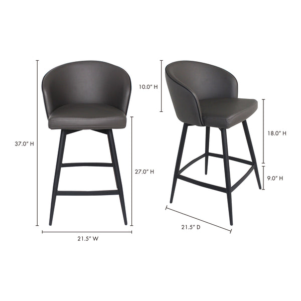 Moe's Webber Swivel Counter Stool