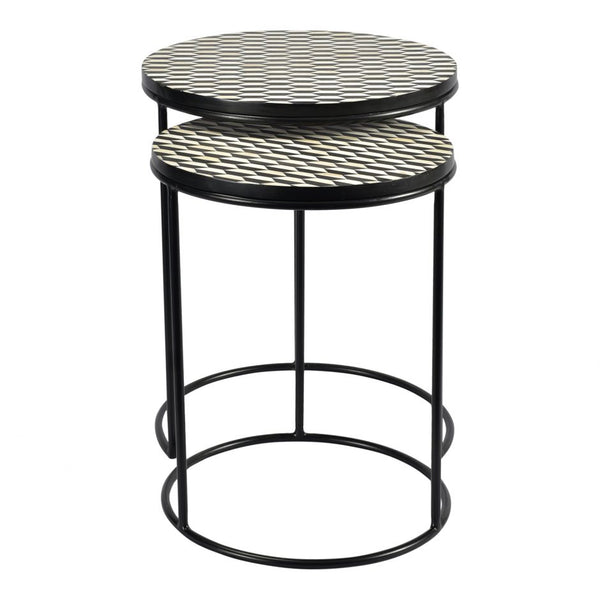 Moe's Optic Nesting Tables - Set of 2