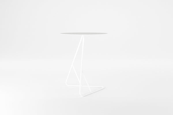Tronk James End Table Black Base / Black Oak Top 
