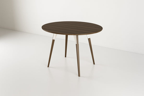 Tronk Clarke Dining Table - Oval Small Walnut Black