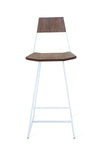 Tronk Clarkester Bar Stool 30" Walnut White 