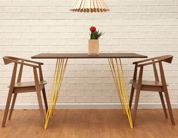 Tronk Williams Dining Table - Rectangular Small Maple Blood Red