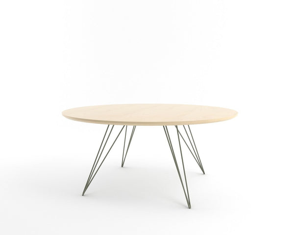 Tronk Williams Coffee Table - Circular Small Maple Blood Red