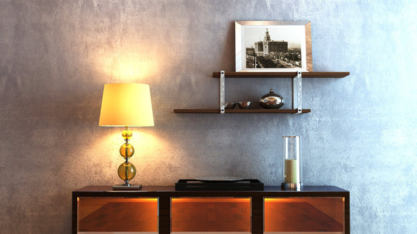 Tronk Evans Shelving System Package A Black Walnut