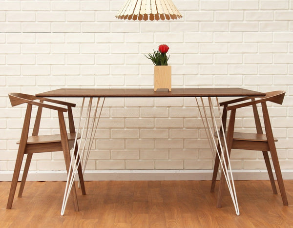 Tronk Williams Dining Table - Square Small Maple Blood Red