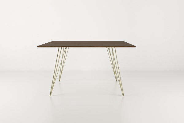 Tronk Williams Dining Table - Rectangular Small Maple Blood Red