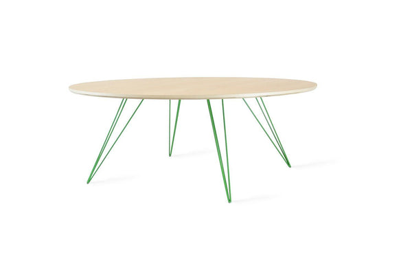 Tronk Williams Coffee Table - Circular Small Maple Blood Red