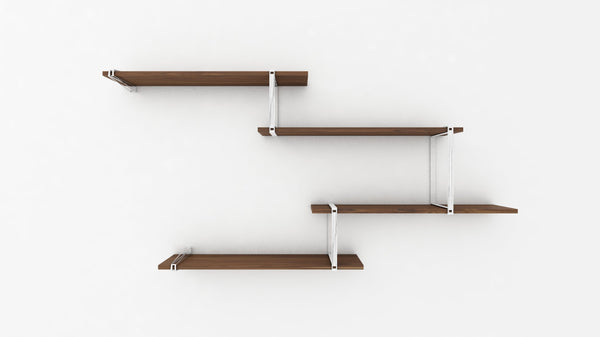 Tronk Evans Shelving System Package A Black Walnut