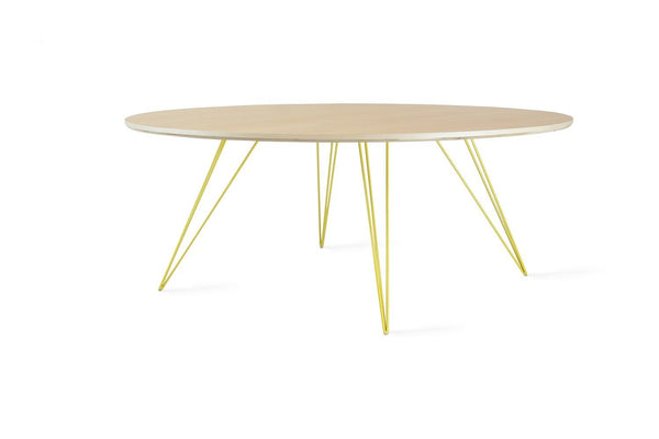 Tronk Williams Coffee Table - Circular Small Maple Blood Red