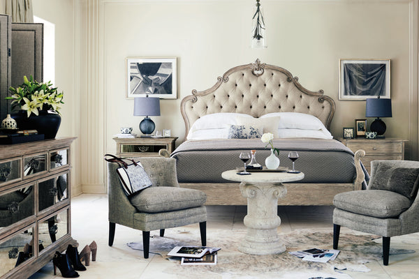 Bernhardt Campania Upholstered Panel Bed