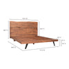 Moe's Madagascar Platform Bed
