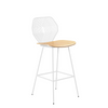 Bend Wood & Wire Counter Stool