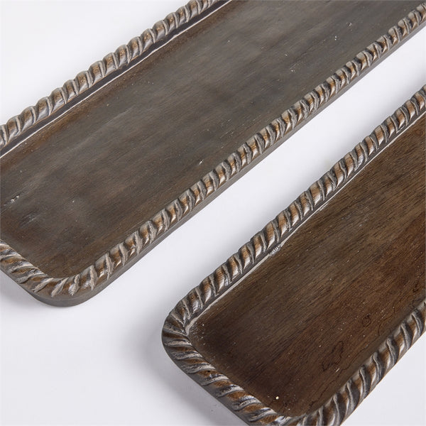 Napa Home & Garden Langley Rectangular Trays - Set of 2