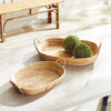 Napa Home & Garden Cane Rattan Trays w/ Handles - Set of 2