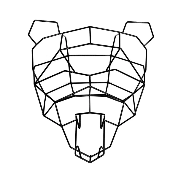 BEND Geometric Animals - Polar Bear Black 