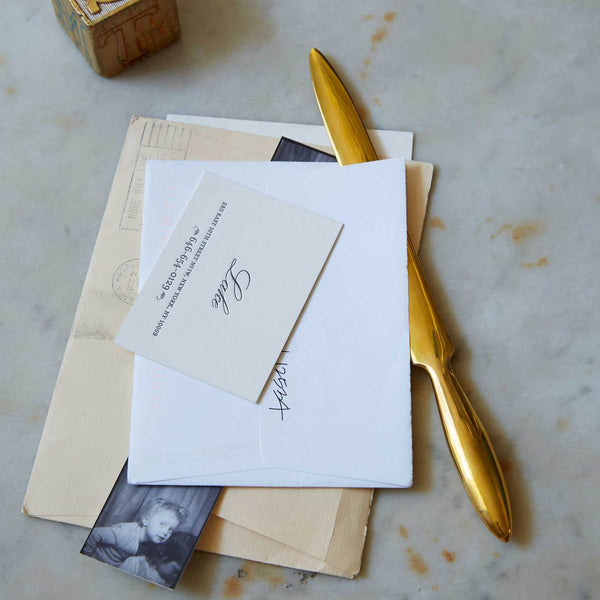 Sir Madam Brass Letter Opener