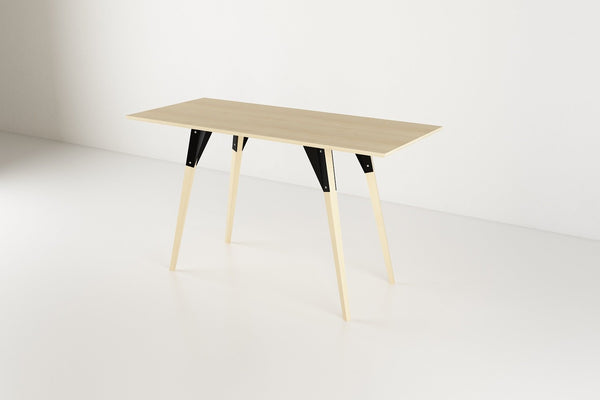 Tronk Clarke Desk No Drawer Walnut Black