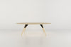 Tronk Clarke Coffee Table - Oval Small Maple Black