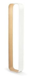 Pablo Contour Floor Lamp White & White Oak 