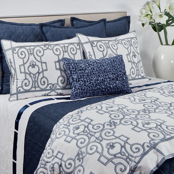 Ann Gish Faux Linen Coverlet Set