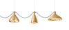 Pablo Swell String Linear Pendant Brass / Brass 