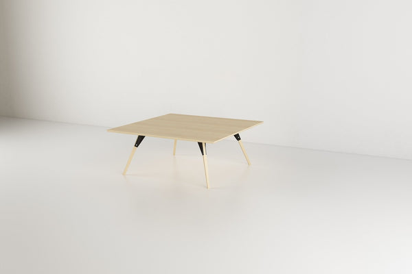 Tronk Clarke Coffee Table - Square Small Walnut Black