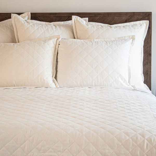 Ann Gish Linen Quilted Coverlet
