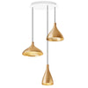 Pablo Swell Chandelier - 3 Brass / Brass 