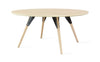 Tronk Clarke Coffee Table - Circular Small Maple Black