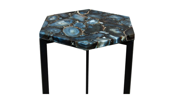 Moe's Hexagon Agate Accent Table