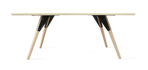 Tronk Clarke Coffee Table - Thin Oval Walnut Black 