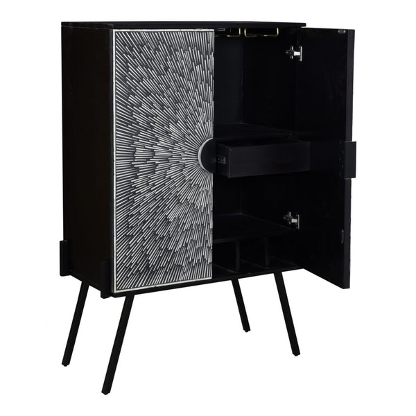Moe's Sunburst Wine Cabinet