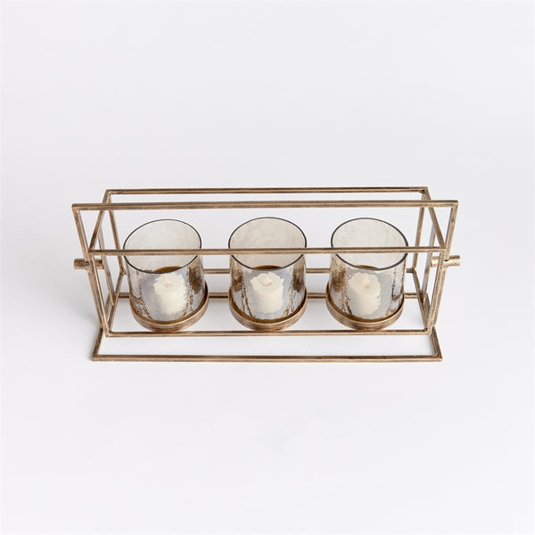 Napa Home & Garden Wesley 3-Candle Hurricane