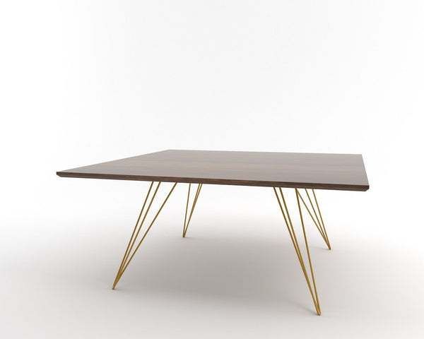 Tronk Williams Coffee Table - Square Small Maple Blood Red