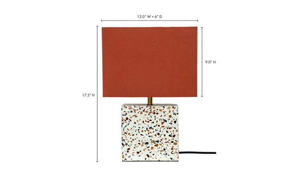 Moe's Terrazzo Square Table Lamp