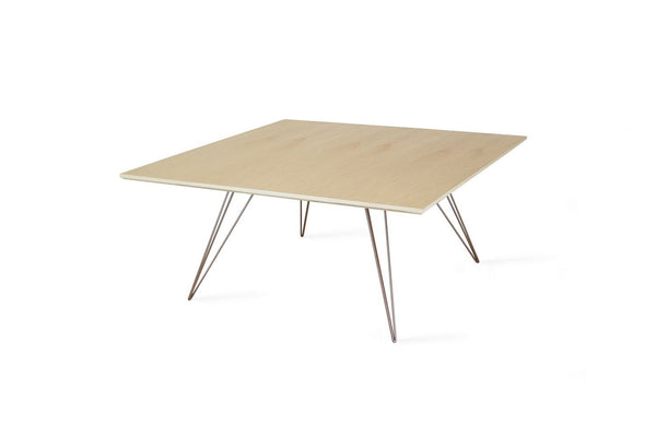 Tronk Williams Coffee Table - Square Small Maple Blood Red