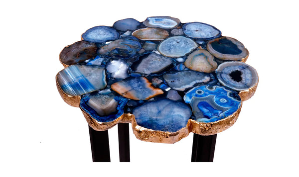 Moe's Azul Agate Accent Table
