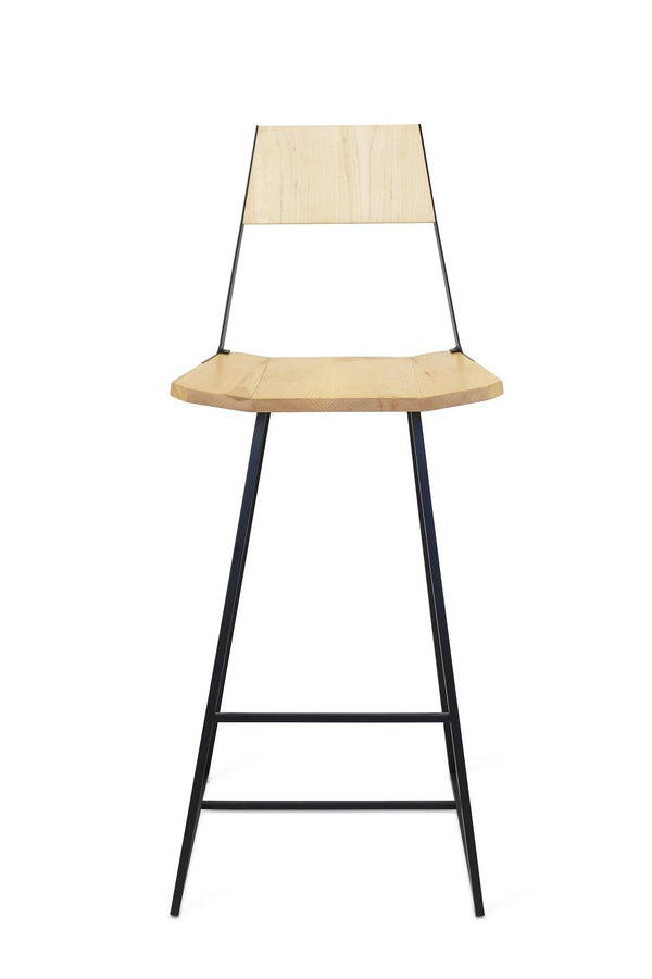 Tronk Clarkester Bar Stool 30" Walnut Black 