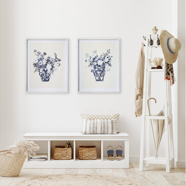 Napa Home & Garden Matched Pair Floral Prints - Set Of 2