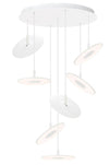 Pablo Circa Chandelier White Small 7 Lights