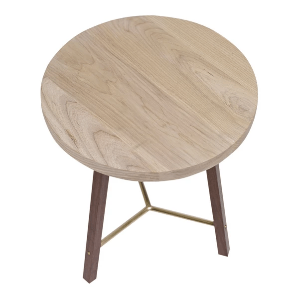Another Country Side Table Two Ash Seat/Walnut Legs 