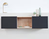 Mash Studios LAX 3X Wall Mounted Shelf Ash Matte Black 