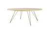 Tronk Williams Coffee Table - Circular Large Maple Brass Gold