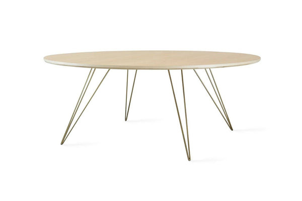 Tronk Williams Coffee Table - Circular Small Maple Blood Red